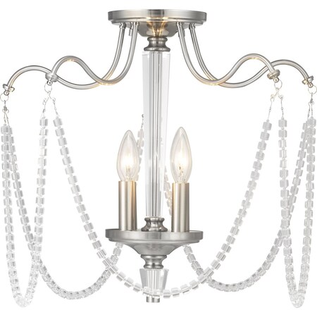 Progress Lighting Stratham Collection Four-Light Semi-Flush Convertible P350118-009